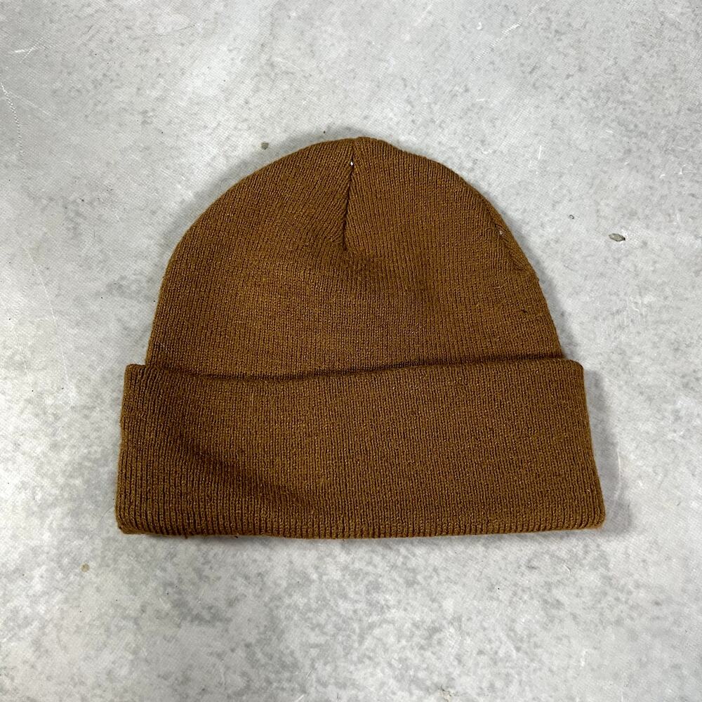 Carhartt Beanie Knit Brown Workwear Winter Skully One Size - Picture 4 of 5